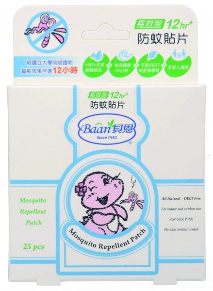 Baan貝恩 嬰兒防蚊貼片 25片【德芳保健藥妝】