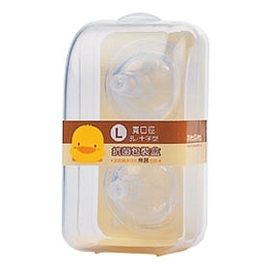 黃色小鴨 寬口徑奶嘴十字型 2入 L【德芳保健藥妝】