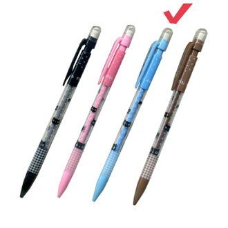 【文具通】TEMPO節奏MP-112 0.5點點貓咪自動鉛筆.藍桿 A1281088
