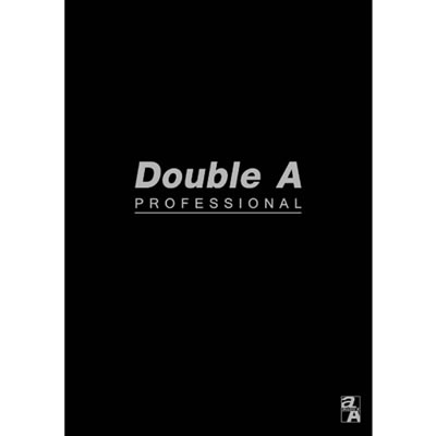 【文具通】Double a A5 25k40張入膠裝固頁筆記 黑 A3011240