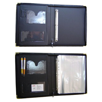 【文具通】LAN-I HUANG 聯勤 LC-643 高級三孔拉鍊夾 (加大) 不含11孔內頁袋 A4 3孔拉鏈包 黑 A5010543