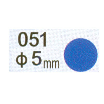 【文具通】Herwood 鶴屋 圓形標籤5mm藍 AS051C