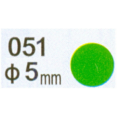 【文具通】Herwood 鶴屋 圓形標籤5mm綠 AS051D