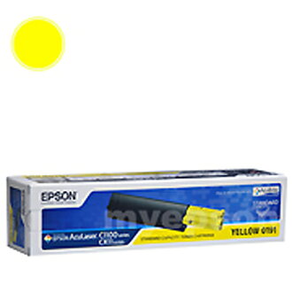 【文具通】EPSON C1100碳粉S050187 黃 D2010248
