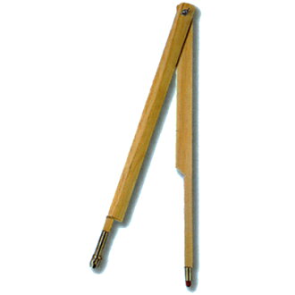 【文具通】教學木製材質圓規 黑板用 粉筆適用 I1010075