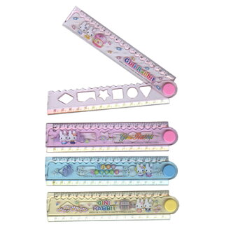 【文具通】吉妮家族30cm洞洞摺疊尺1500420 Q1010330