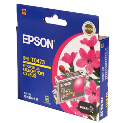 【文具通】EPSON C83/T047350墨水匣.紅 R1010251