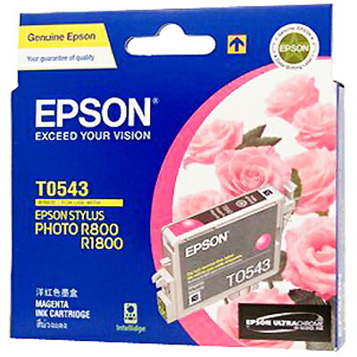 【文具通】EPSON 1800/T0543墨水匣.紅 R1010386