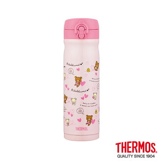 THERMOS 膳魔師 拉拉熊 擁抱愛心篇 不鏽鋼真空保溫瓶0.5L(JMY-502RM-HT)
