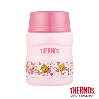 THERMOS膳魔師 不銹鋼真空保溫食物罐-拉拉熊(擁抱愛心篇)0.47(SK3000RM-HT)