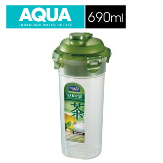 樂扣樂扣 LOCK & LOCK PP水杯附不鏽鋼濾網690ML(綠蓋) 1A01-HPL934M透明色