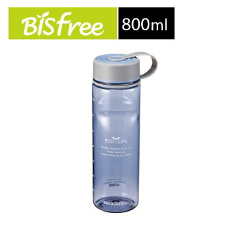 樂扣樂扣 LOCK & LOCK (柔彩樂活晶透藍) Bisfree優質Tritan水壺無濾網800ml 1A01-ABF604LBO藍