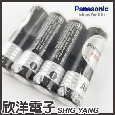 ※ 欣洋電子 ※ Panasonic 國際牌 環保碳鋅3號電池AA 1.5V (4入)  