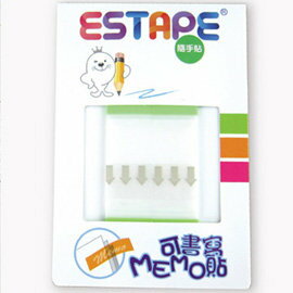 ESTAPE 隨手貼 Memo色頭螢光綠