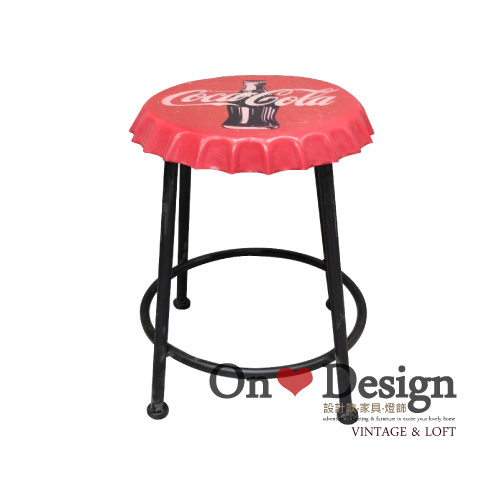 On ♥ Design ❀INDUSTRIAL STOOL 創意工業家具 瓶蓋 矮凳 - 可樂