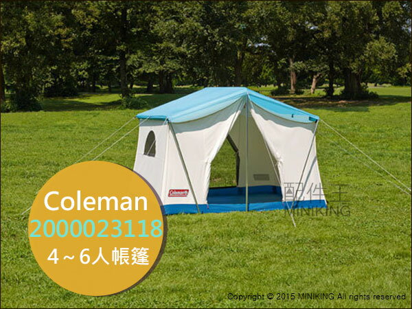 【配件王】日本代購美國Coleman 2000023118 70年代綠洲露營帳篷 4~6人 登山 戶外 簡單設營