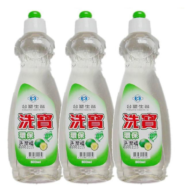 【購購購】台塑生醫 洗寶環保軟性洗潔精500ml*3入