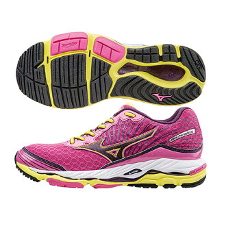 扁平足專用鞋款 WAVE PARADOX 2 (W) 女慢跑鞋 J1GD154068(桃紅*黑)A【美津濃MIZUNO】
