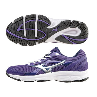 一般型鞋款,全新輕量的CRUSADER (W)女慢跑鞋 K1GA150405(紫X銀)A【美津濃MIZUNO】