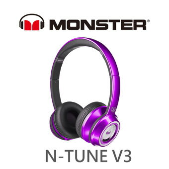 【MONSTER 魔聲】N-TUNE V3 耳罩式線控耳機 (紫色)  