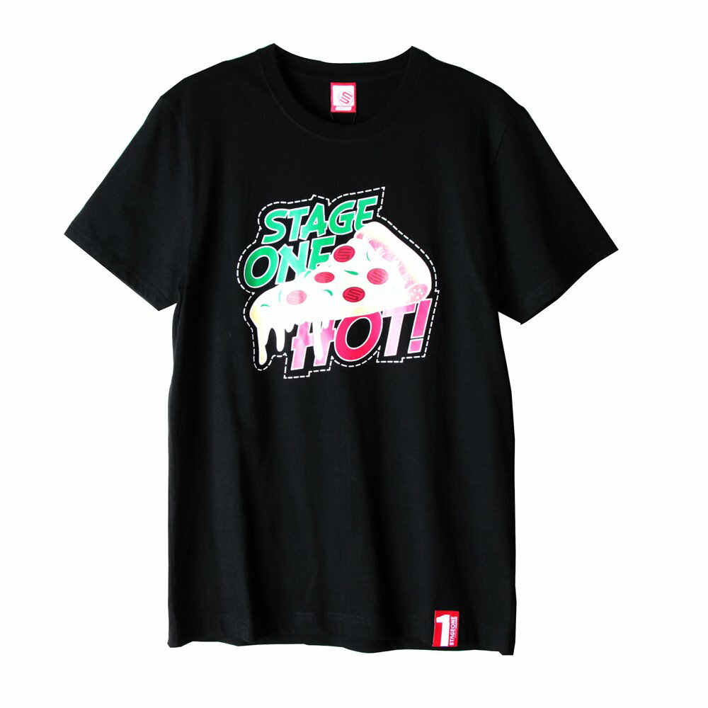 STAGEONE PIZZA TEE 黑色/白色 兩色