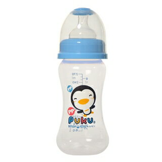 『121婦嬰用品館』PUKU 寬口PP奶瓶 - 藍270ml