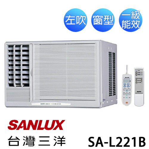 SANLUX SA-L221B 三洋 ( 適用坪數約4坪、2000kcal ) 窗型定頻冷氣機（左吹）【公司貨】.