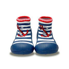 【悅兒樂婦幼用品舘】韓國Attipas快樂腳襪型學步鞋-AM01-水手深藍(M/L/XL)