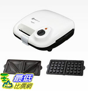 [104東京直購] TESCOM HSM520-W 白色 鬆餅機 三明治機 (附兩種烤盤)