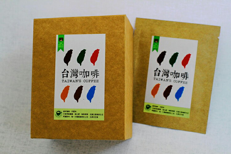 台灣三地門德文部落有機認證咖啡生豆 掛耳包10入一袋 每包 10g
