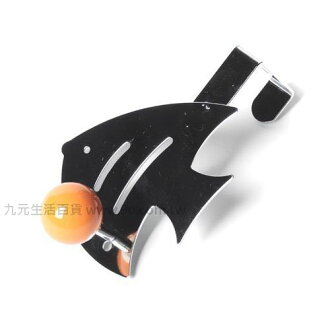 【九元生活百貨】熱帶魚鐵板單鉤 掛勾 門後鉤