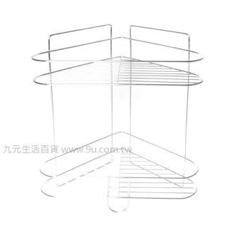 【九元生活百貨】不鏽鋼二層轉角架 轉角架 置物架