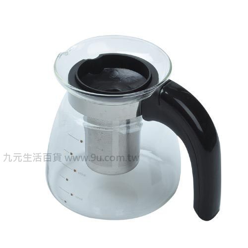 【九元生活百貨】106B#耐溫玻璃濾茶壺 沖茶器 咖啡壺