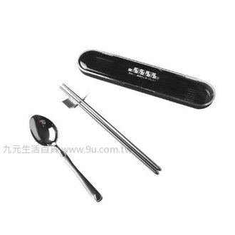【九元生活百貨】雅居筷盒組 筷子 環保筷