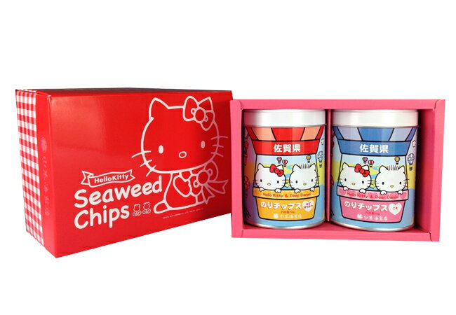 【山本海苔店】*佐賀限定款禮盒 約會篇*Hello Kitty夾心海苔－蜂蜜柚子(20g)+健康芝麻(20g)