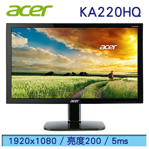 【acer】KA220HQ 22型 FullHD 不閃屏 濾藍光 螢幕  