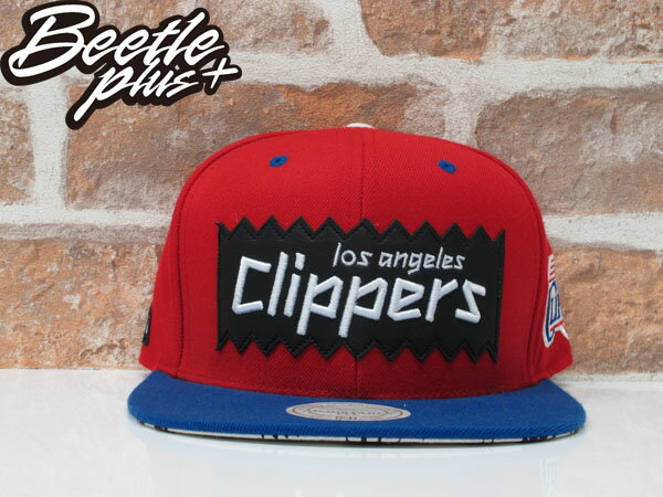 BEETLE PLUS 全新 MITCHELL&NESS X BAIT X NBA 洛杉磯快艇 LOS ANGELES CLIPPERS 紅藍 貼布 聯名 後扣棒球帽 MN-125