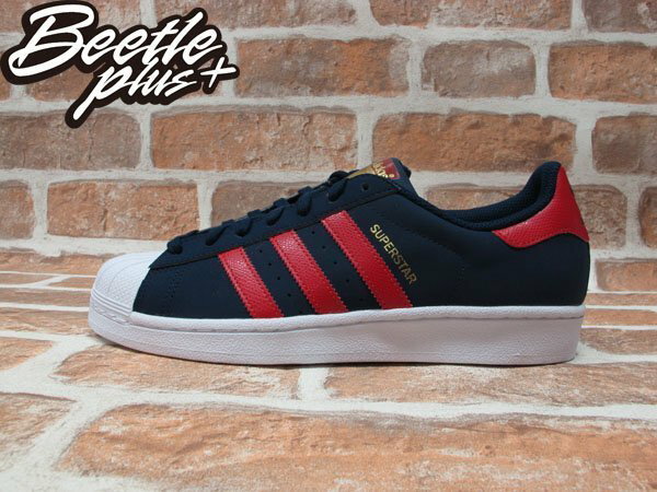 BEETLE ADIDAS ORIGINALS SUPERSTAR 經典 藍紅 貝殼頭 皮革壓紋 倉石一樹 C77387