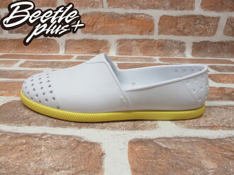 BEETLE PLUS 全新 NATIVE VERONA SHELL WHITE MELLOW YELLOW 白黃 馬卡龍 輕量 水手鞋 GLM18-137