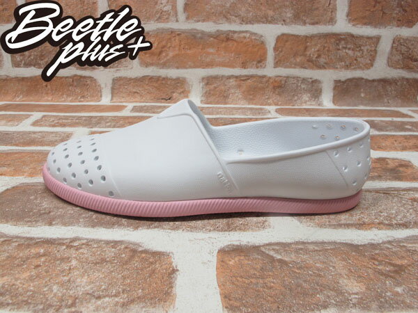 BEETLE PLUS 全新 NATIVE VERONA SHELL WHITE TICKLE PINK 粉紅 白 馬卡龍 輕量 水手鞋 GLM18-140