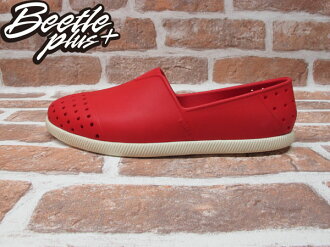BEETLE PLUS 西門町專賣店 全新 NATIVE VERONA 水手鞋 超輕 紅 奶油底 RED GLM18-642