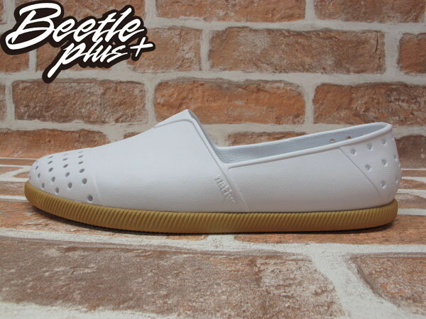 BEETLE PLUS 西門町專賣 2013 全新 NATIVE VERONA 水手鞋 超輕量 SHELL WHITE GUM 白 膠底 GLM18-120