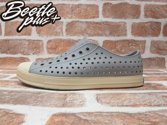 BEETLE PLUS 西門町經銷 現貨 2014 全新 NATIVE JEFFERSON 淺灰色 PIGEON GRAY 奶油頭 便鞋 GLM01-060