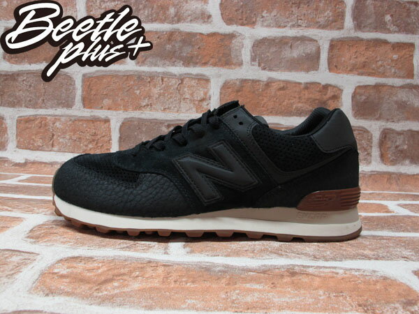 BEETLE PLUS NEW BALANCE 574 3M 反光 大N 蟾蜍紋 麂皮 慢跑鞋 全黑 MD574BKK