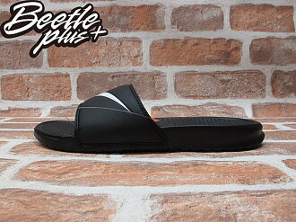 BEETLE PLUS NIKE BENASSI SWOOSH 黑白 大LOGO 拖鞋 GD 權志龍 312618-011
