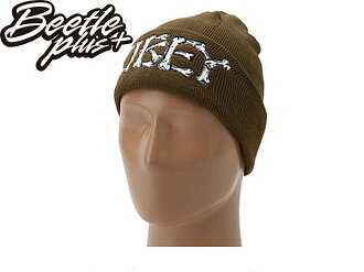BEETLE PLUS 西門町經銷 全新 美國品牌 OBEY BRIGADE BEANIE 骨頭 文字 軍綠 毛帽 100030011DO OB-123