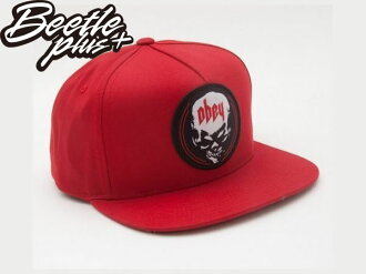 BEETLE PLUS 西門町經銷 全新 美國品牌 OBEY REALITY SNAPBACK 骷髏頭 圓標 LOGO 全紅 後扣棒球帽 100140134RED
