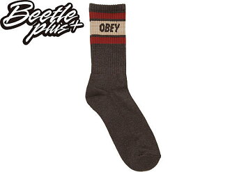 BEETLE PLUS 美國品牌 OBEY COOPER SOCKS LOGO 咖啡 酒紅 卡其 經典款 中長筒襪 100260003TBI OB-224