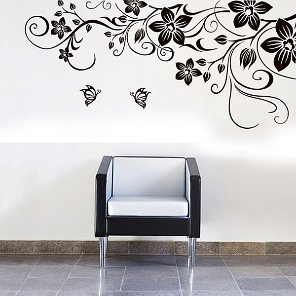 BO雜貨【YV3992】創意可移動壁貼 牆貼 背景貼 壁貼樹 時尚組合壁貼 花藤