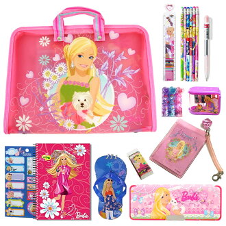 芭比Barbie PP才藝文具12入超值組(粉紅)(BLA262793CP)